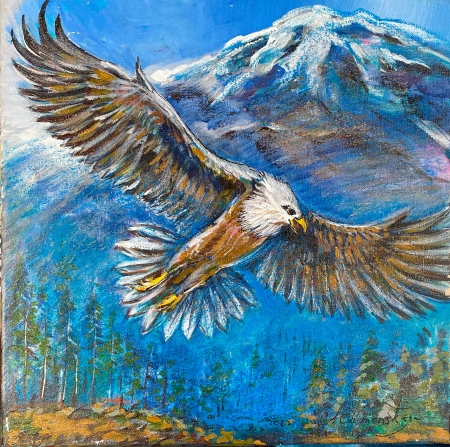 Winged Spirit of the Valley by artist Anastasia Shimanskaya